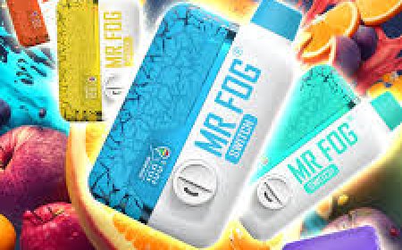 A Taste of the Tropics: Mr Fog Switch 5500 Puffs Lemon Mango Pineapple Guava Ice Review